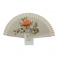 Abanico mini diseño ramillete flores naranjas 102713