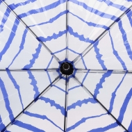 Paraguas transparente manual con líneas