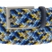 Cinturón elástico azul, marrón, beige y amarillo 122258