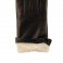 Detalle forro guantes piel con borreguito negro
